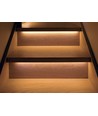 Profilé alu pour escalier 70 cm 4W avec ruban LED - 24V DC, IP65, avec connecteur
