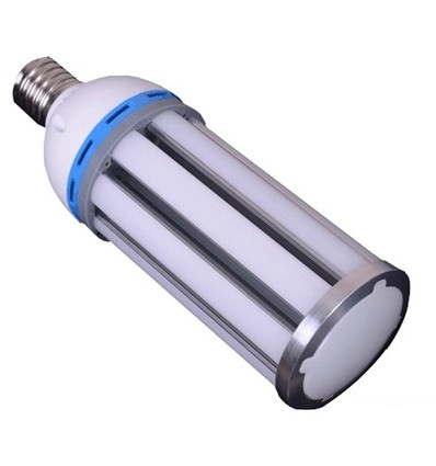 Outlet: E40 27W dæmpbar MEGA27 LED pære - IP64 vandtæt, Mat glas, varm hvid