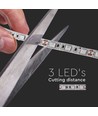 5m 10,8W/m LED-strip - 12V DC, IP20, 60 LED's per meter