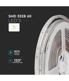 5m 4,2W/m spatwaterdichte LED strip - 12V DC, IP65, 60 LED's per meter