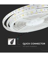 5m 4,8W/m spatwaterdichte LED strip - IP65, 30 LED