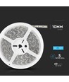 Ruban LED 5m 11W/m étanche aux éclaboussures - 12V DC, IP65, 60 LED par mètre