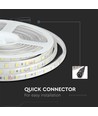 5m 9W/m sprutsikker LED-strip - 24V DC, IP65, 60 LED per meter