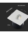 3W trapverlichting - Buitenmaat: 8x8 cm, gatmaat: 6,2x6,2 cm