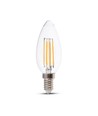 E14 4W LED kaarslamp - Filament