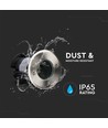 Spot encastrable V-Tac - Rond, acier inoxydable, culot GU10