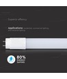 V-Tac T8-Value60 - Tube LED 10W, 60 cm