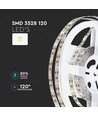 5m 8W/m LED-strip - 12V DC, 120 LED per meter, 8mm bred