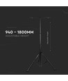 Trépied V-Tac pour projecteurs - Noir, pliable