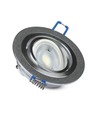 MR16 of GU10 Downlight kit - Zonder lichtbron, geborsteld aluminium, Zaagmaat: Ø7,5 cm, Afmetingen: Ø9,1 cm