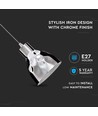 V-Tac koperen hanglamp - Chroom kleur, Ø15 cm, E27