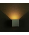 5W LED vägglampa - IP65 utomhus, vit, fyrkantig, justerbar spridning, inkl. ljuskälla