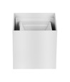 Applique murale LED 5W - IP65 extérieur, blanc, carré, angle de diffusion réglable, source lumineuse incluse