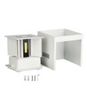 5W LED wandlamp - IP65 buiten, wit, vierkant, verstelbare stralingshoek, incl. lichtbron