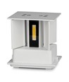 Applique murale LED 5W - IP65 extérieur, blanc, carré, angle de diffusion réglable, source lumineuse incluse