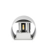 Applique murale LED 5W - IP65 extérieur, Ronde, Blanche, Angle de diffusion réglable, Source lumineuse incluse