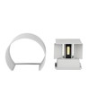 Applique murale 5W - IP65 extérieur, Ronde, angle de diffusion réglable, source lumineuse incluse, gris