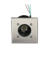 Spot encastrable V-Tac - Carré, acier inoxydable, douille GU10