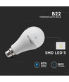 B22 15W LED-lampa - A65, kraftfull lampa