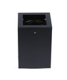 Plafonnier GU10 - IP20, carré, noir, sans source lumineuse