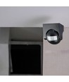 Bevægelsessensor - IP44 udendørs, LED venlig, sort, PIR infrarød