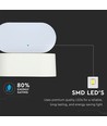 6W LED witte wandlamp - IP65 buiten, Ovaal, 350 graden draaibaar, incl. lichtbron