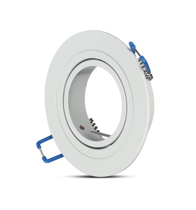 MR16 eller GU10 Downlight kit, Uden lyskilde, Mat hvid, Hul: Ø7,5 cm, Mål: Ø9,1 cm