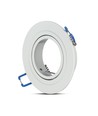 Kit Downlight MR16 ou GU10, sans source lumineuse, blanc mat, perçage : Ø7,5 cm, dimensions : Ø9,1 cm
