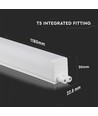 V-Tac 16W luminaire compact - puces LED Samsung, 120 cm
