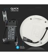 V-Tac 6W LED indbygningspanel - Hul: Ø11 cm, Mål: Ø12 cm, 230V, Samsung LED chip