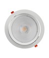 30W Ø22,5cm LED spotlight - Hull: Ø19,5 cm, Mål: Ø22,5 cm, 3 cm høy, Samsung LED chip